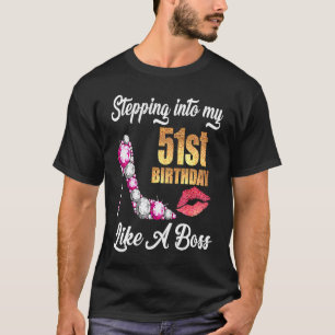 Camiseta Indo Ao Meu Aniversário De 51 ruas Como Um Chefe P