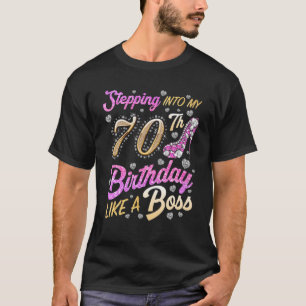 Camiseta Indo Ao Meu Aniversário De 70 Como Um Chefe 70 Ano