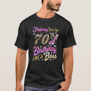 Camiseta Indo Ao Meu Aniversário De 70 Como Um Chefe 70 Ano