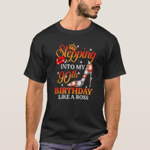 Camiseta Indo Ao Meu Aniversário De 90 Como Um Chefe De 90