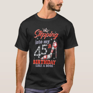 Camiseta Indo Ao Meu Quarenta E Quinto Aniversário Como Um 