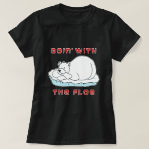Camiseta Indo com a Deriva da Banquisa Urso Polar