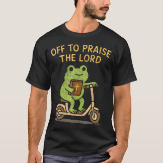 Camiseta Indo Louvar ao Senhor Sapo