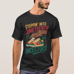 Camiseta Indo Para A Décima Sétima Mulher Negra
