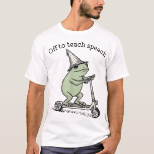 Camiseta Indo para Ensinar Fala Slp Sapo Caprichoso Terapia