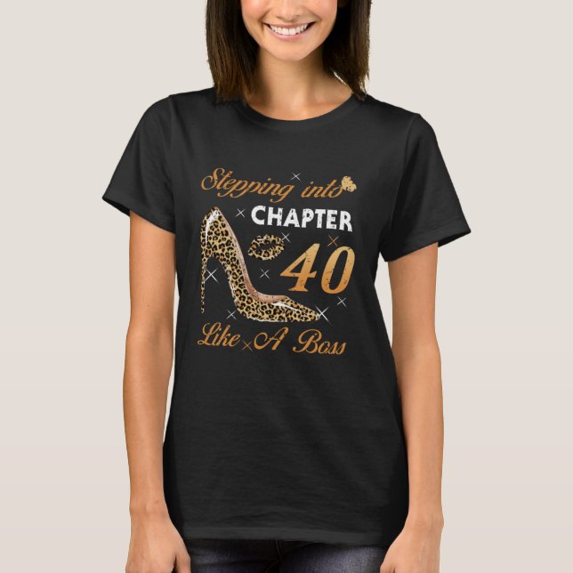 Camiseta Indo Para O Capítulo 40 Como Um Chefe Leopardo Alt (Frente)