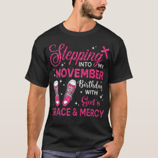 Camiseta Indo Para O Meu Aniversário De Novembro As Mulhere