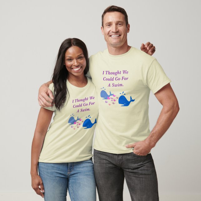 Camiseta Indo Para Uma Natação (Unissex)