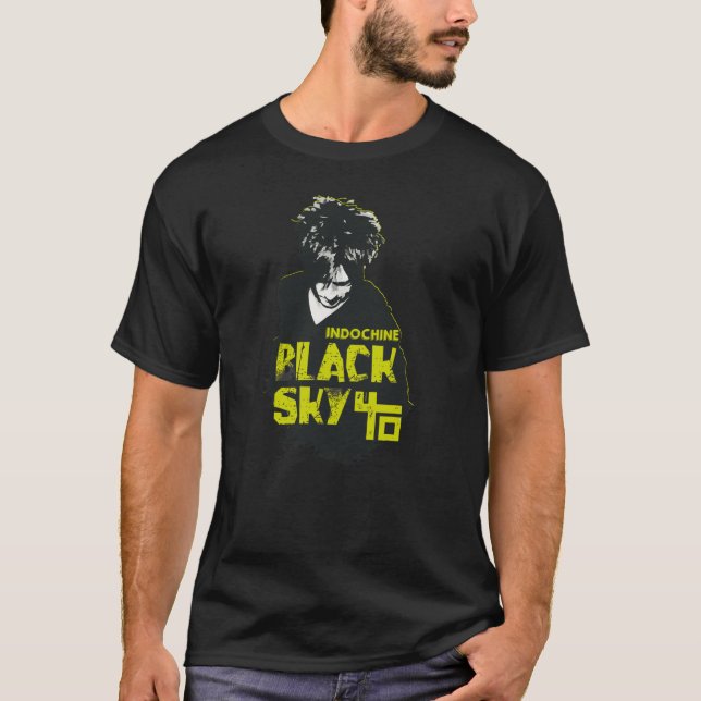Camiseta Indochine black sky song (Frente)