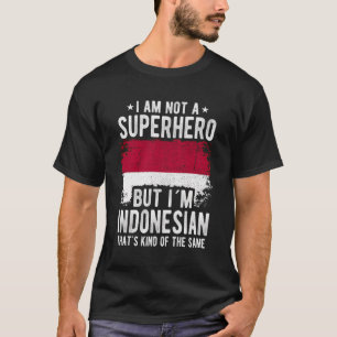Camiseta Indonésia: Sinalizador Indonésia Origem Iâ´M Indon