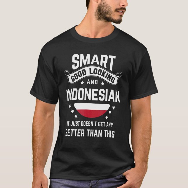 Camiseta Indonesian Flag Native Pride  Indonesian Roots (Frente)