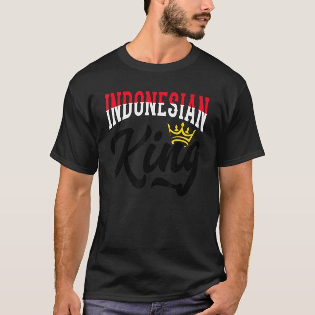 Camiseta Indonesian King Indonesia Indonesian Indonesia Fla (Frente)