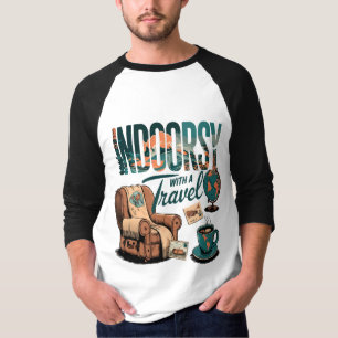 Camiseta Indoorsy com Viagem Twist: Bilhete para Cozy Escap