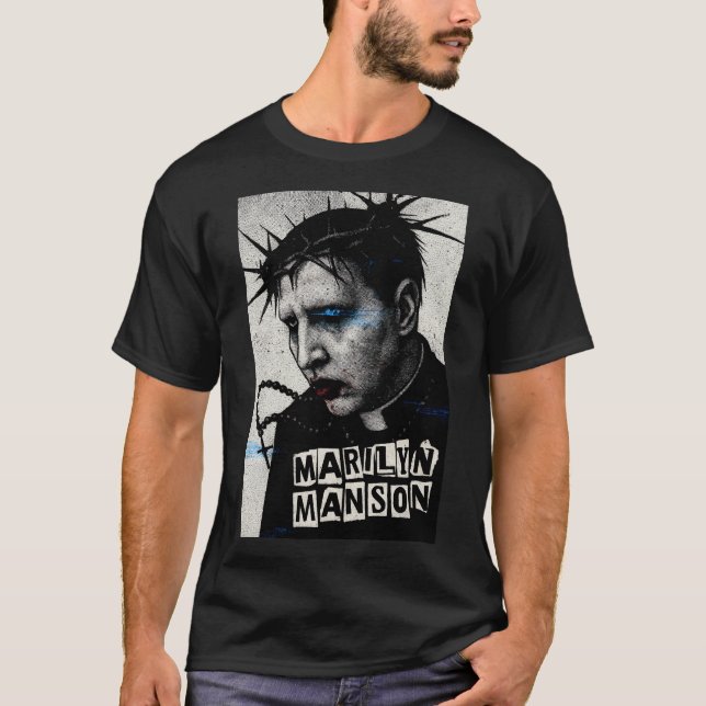 Camiseta  Industrial Goth Icon: Edgy Art Portrait (Frente)
