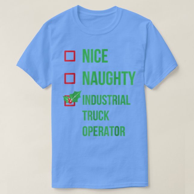 Camiseta Industrial Truck Operator Funny Pajama  (Frente do Design)