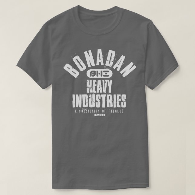 Camiseta Indústrias Pesadas de Bonadan (Frente do Design)
