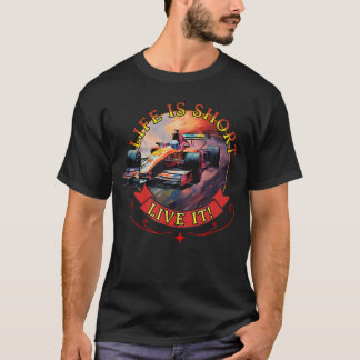 Camiseta Indy Life Is Short Live It Indy 500 Motivation Rac