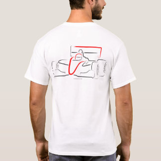 Camiseta Indy Lights 1 Black and Red Back