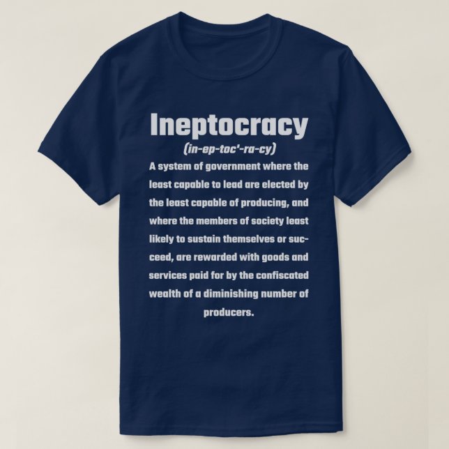 Camiseta Ineptocracia (Frente do Design)