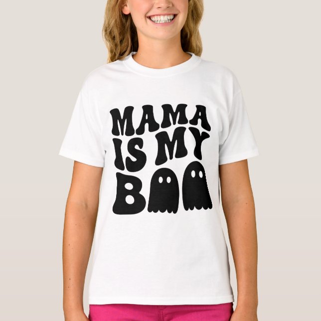 Camiseta infâncias que combinam pijamas de halloween (Frente)