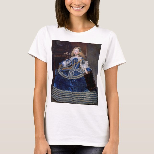 Camiseta Infanta Margarita Teresa Blue Dress, Velazquez (Frente)