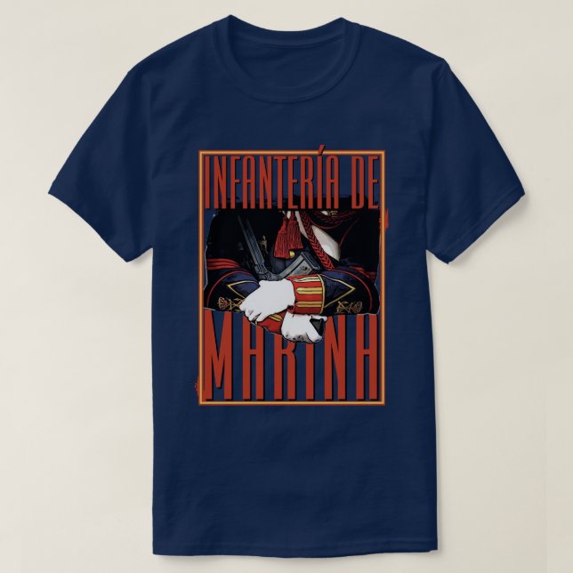 Camiseta Infantaria de Marinha (Frente do Design)