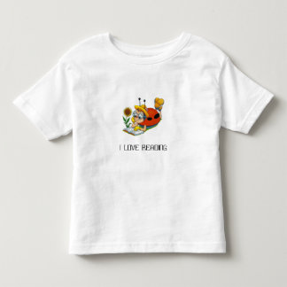 Camiseta Infantil 013, EU AMO LER - personalizada