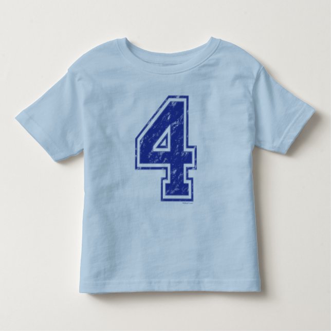 Camiseta Infantil 04 Custom Jersey Blue (Frente)