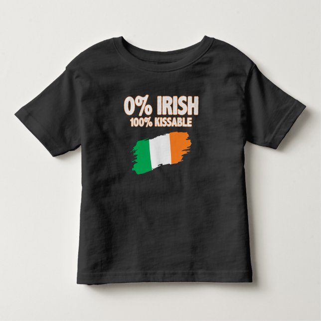 Camiseta Infantil 0% irlandês 100% (Frente)