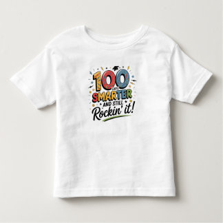 Camiseta Infantil 100 Days Smarter and Still Rockin’ It