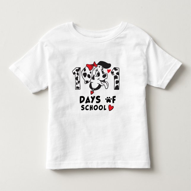 Camiseta Infantil 101 Dias De Cachorro Dalmaciano De Escola Engraçad (Frente)