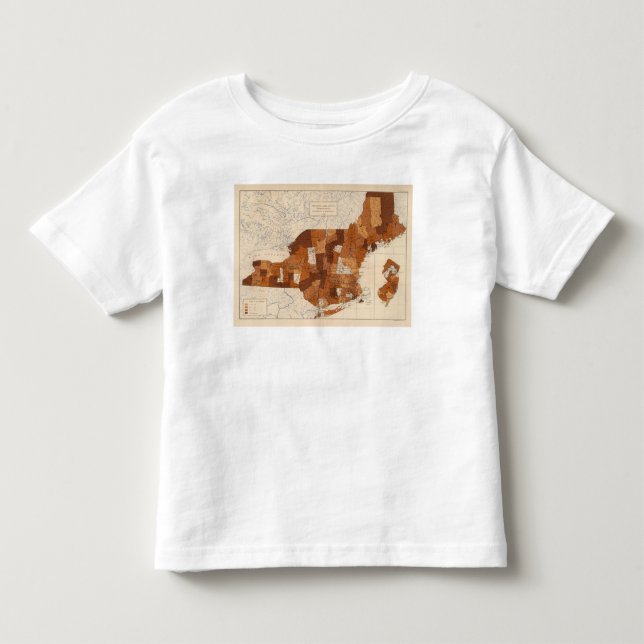 Camiseta Infantil 109 febre tifóide NY, NJ, Nova Inglaterra (Frente)