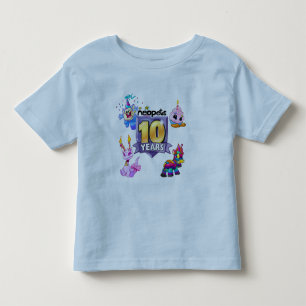 Camiseta Infantil 10o Logotipo do aniversário