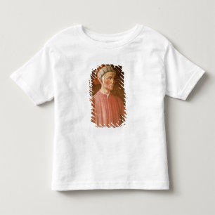 Camiseta Infantil 1265-1321) detalhes de seu busto, franco de Dante