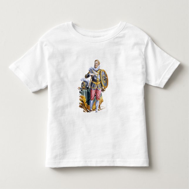 Camiseta Infantil 1546-92) duques de Alessandro Farnese (de Parma (Frente)