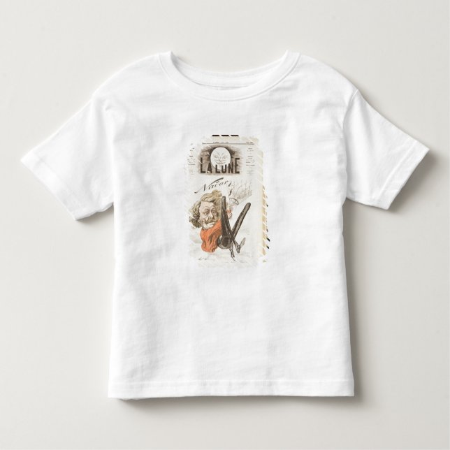 Camiseta Infantil 1820-1910) frontispícios de Nadar (do "La Lune", (Frente)