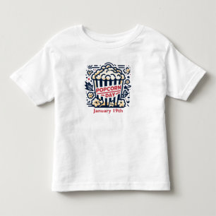Camiseta Infantil 19 de janeiro - Dia da pipoca