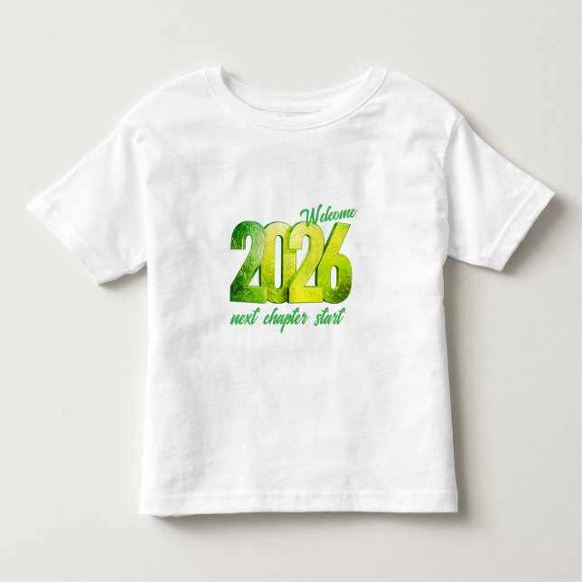 Camiseta Infantil 2026 NEW YEAR TODDLER FINE JERSEY T-Shirt (Frente)