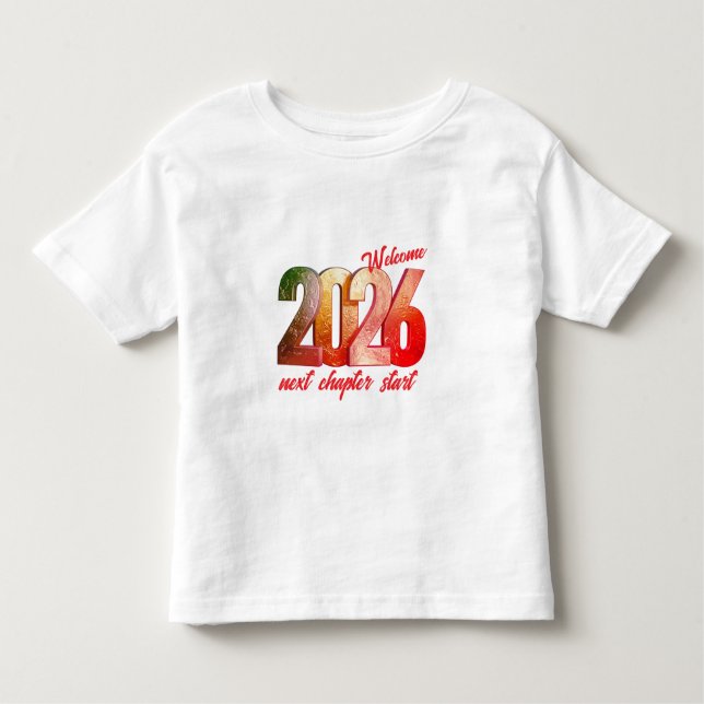 CAMISETA INFANTIL 2026 NEW YEAR TODDLER FINE JERSEY T-SHIRT (Frente)