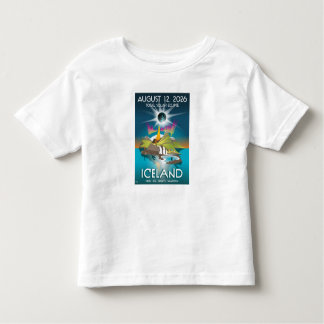 Camiseta Infantil 2026 total eclipse in Iceland - t-shirt