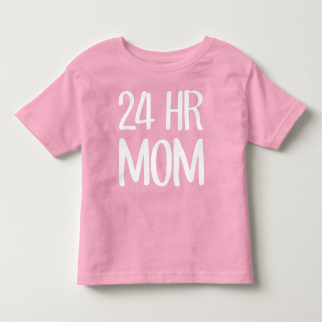 Camiseta Infantil 24 h mãe (Frente)