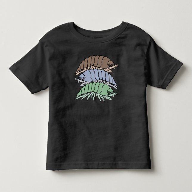 Camiseta Infantil - 3 Bicho-de-conta (vívido) (Frente)