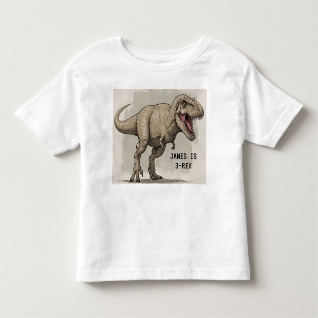 CAMISETA INFANTIL 3-REX (Frente)