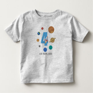 Camiseta Infantil 4º Aniversário do Sistema Solar