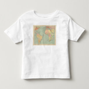 Camiseta Infantil 45 linhas de uma comunicação, Oceano Atlântico