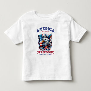 Camiseta Infantil 4 de julho de American Eagle Sublimation-61901
