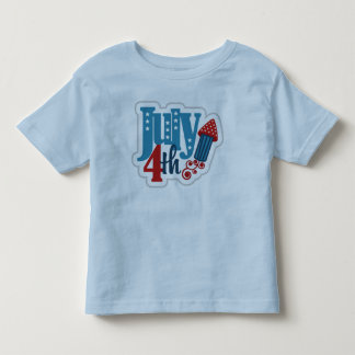 Camiseta Infantil 4 de julho Toddler Light Blue T shirt