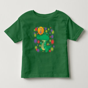 Camiseta Infantil 4o Jacaré do aniversário