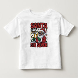 Camiseta Infantil 67 Six Seven Funny Christmas Santa Meme