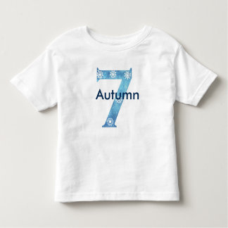 Camiseta Infantil 7o aniversário isnpired inverno